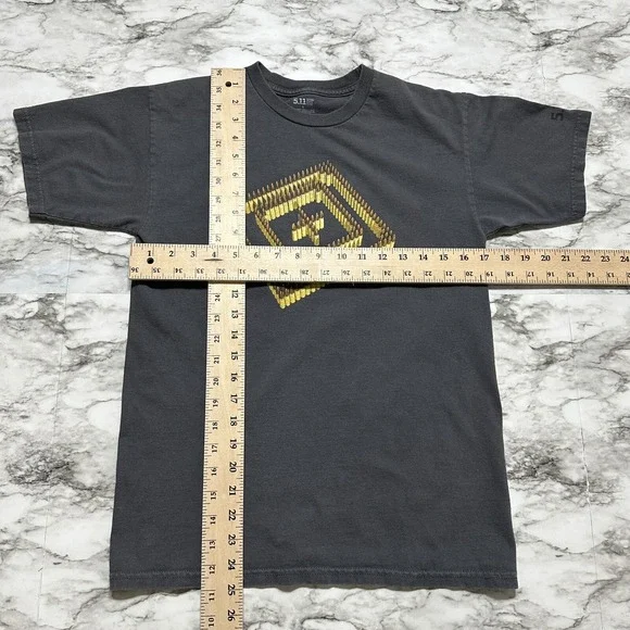 5.11 Tactical Men's T Shirt Size S Dark Gray Bullets Firearms Graphic Tee - Picture 7 of 9